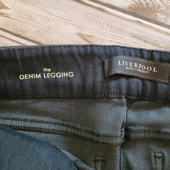 Liverpool Pull On Pants Skinny Size 6 28 Denim Legging Jegging Stretch - Picture 3 of 9